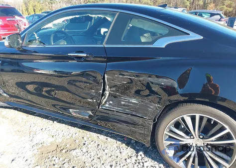 2018 Infiniti Q60 3.0T Luxe z USA, uszkodzony, nr VIN JN1EV7EL9JM390984